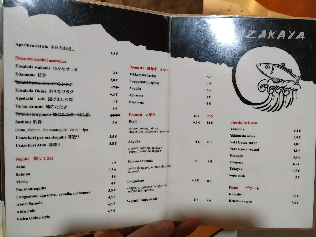 Menu Izakaya Okina-8